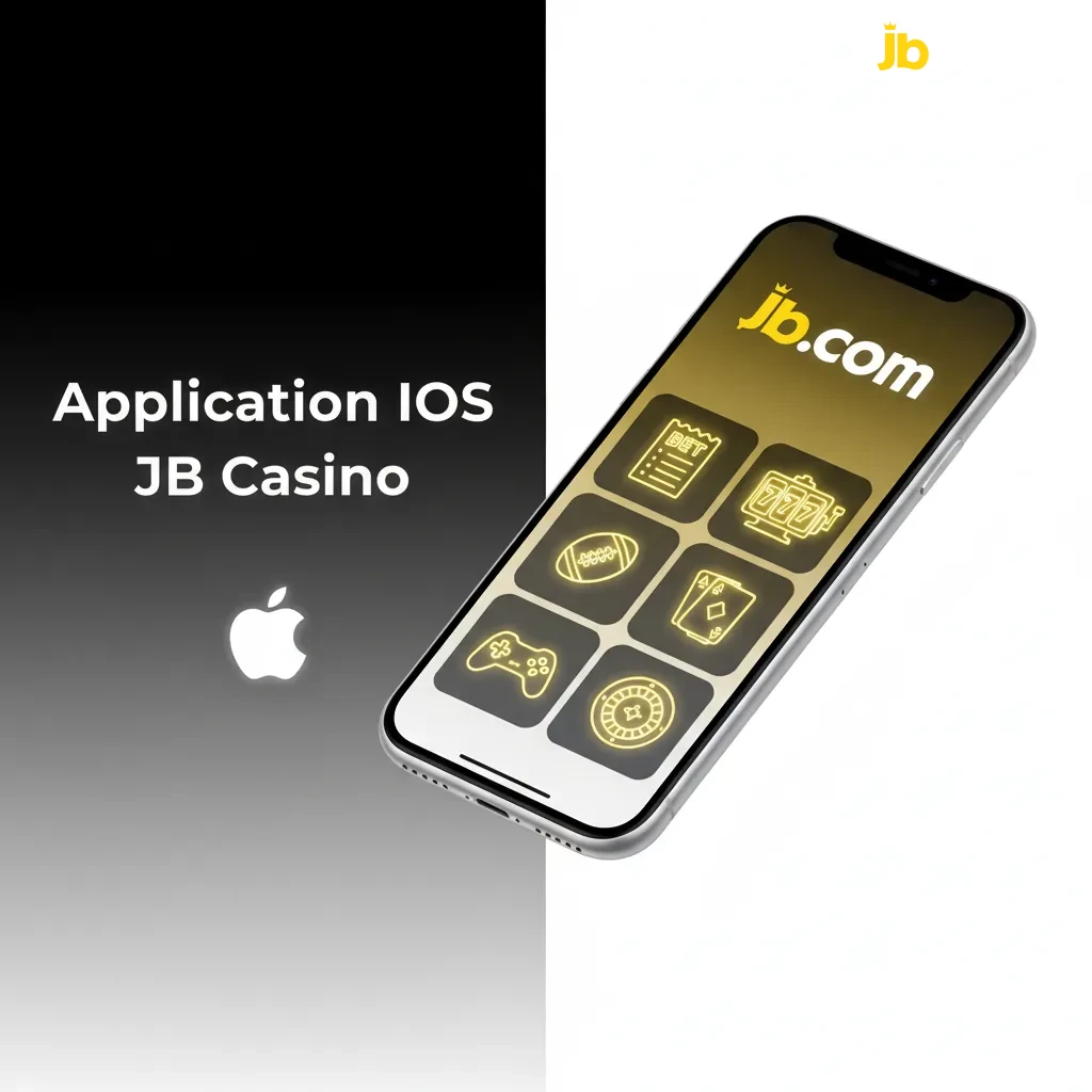 App iOS JB Casino pour iPhone/iPad, gratuite: paris live, slots, live casino, dépôts/retraits. iOS 12+, ~100 Mo