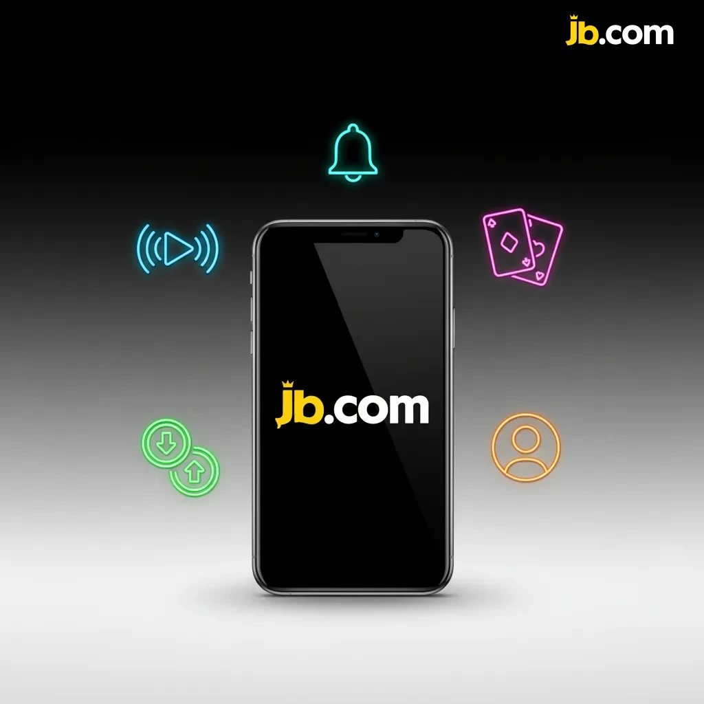 JB Casino app interface: hoofdmenu met Live Wedden & Live Casino, cash-out, streaming, storting/uitbetaling, meldingen.
