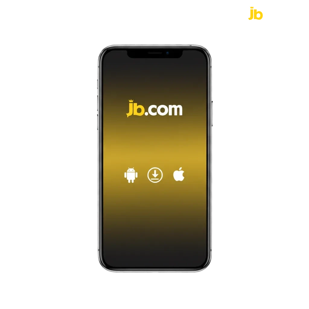 JB Casino app promo on phone: sports betting and slots. New players up to $20,000 offer; Download button, terms apply.