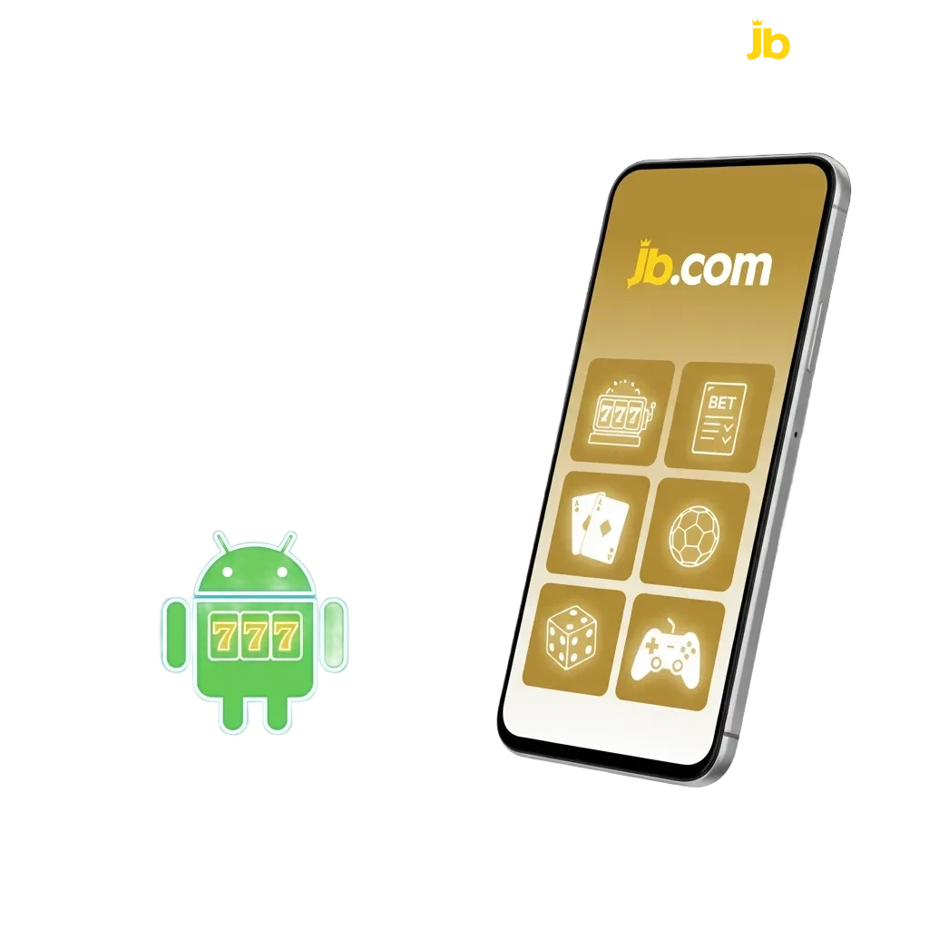 JB Casino Android‑app op smartphone met snelle toegang tot sport, slots en live tafels; wedden en spelen onderweg.