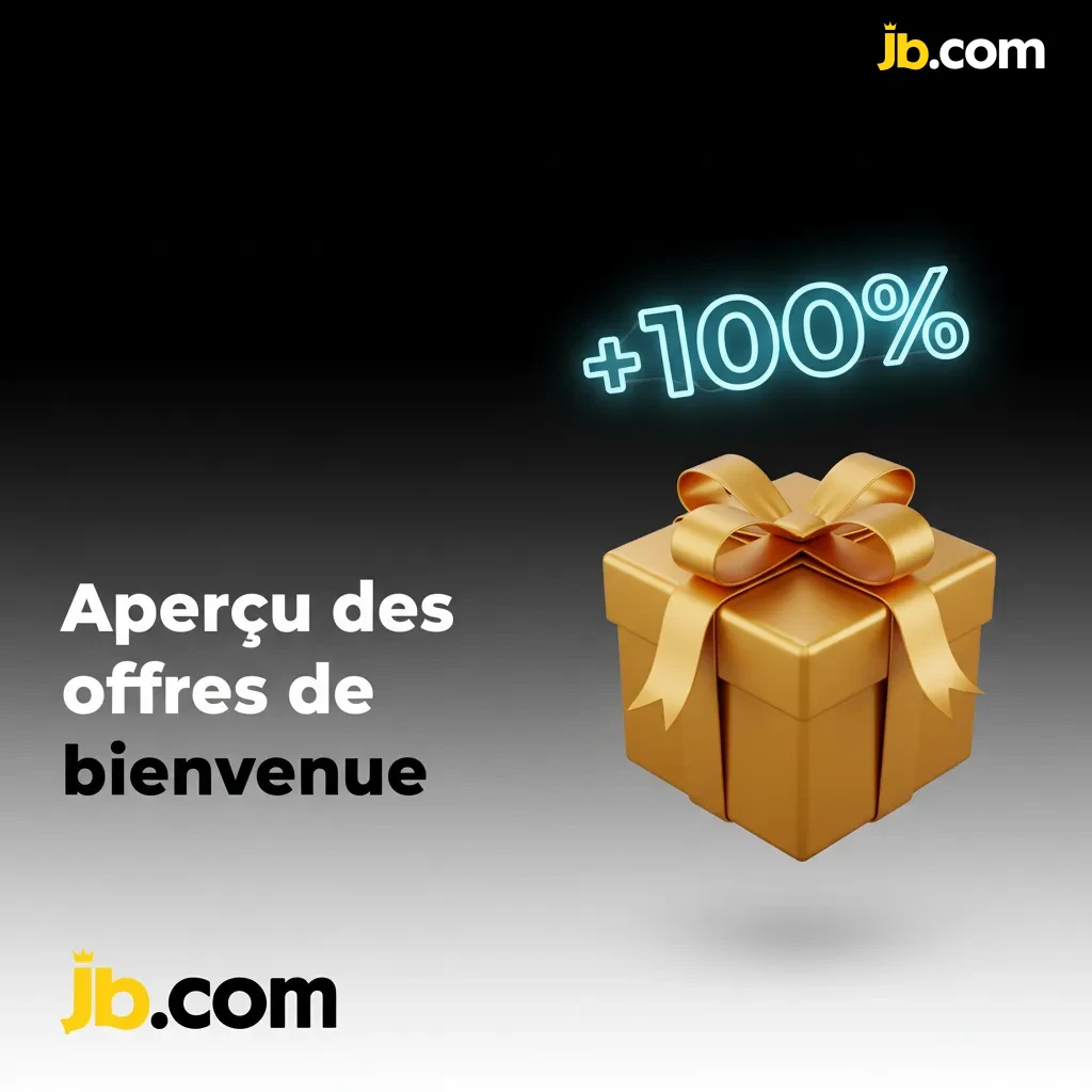 Tableau des bonus de bienvenue JB Casino: Casino et Sport 100% jusqu’à 20 000 $, mises 35x/6x, cotes ≥1.80, dépôt min 20 €