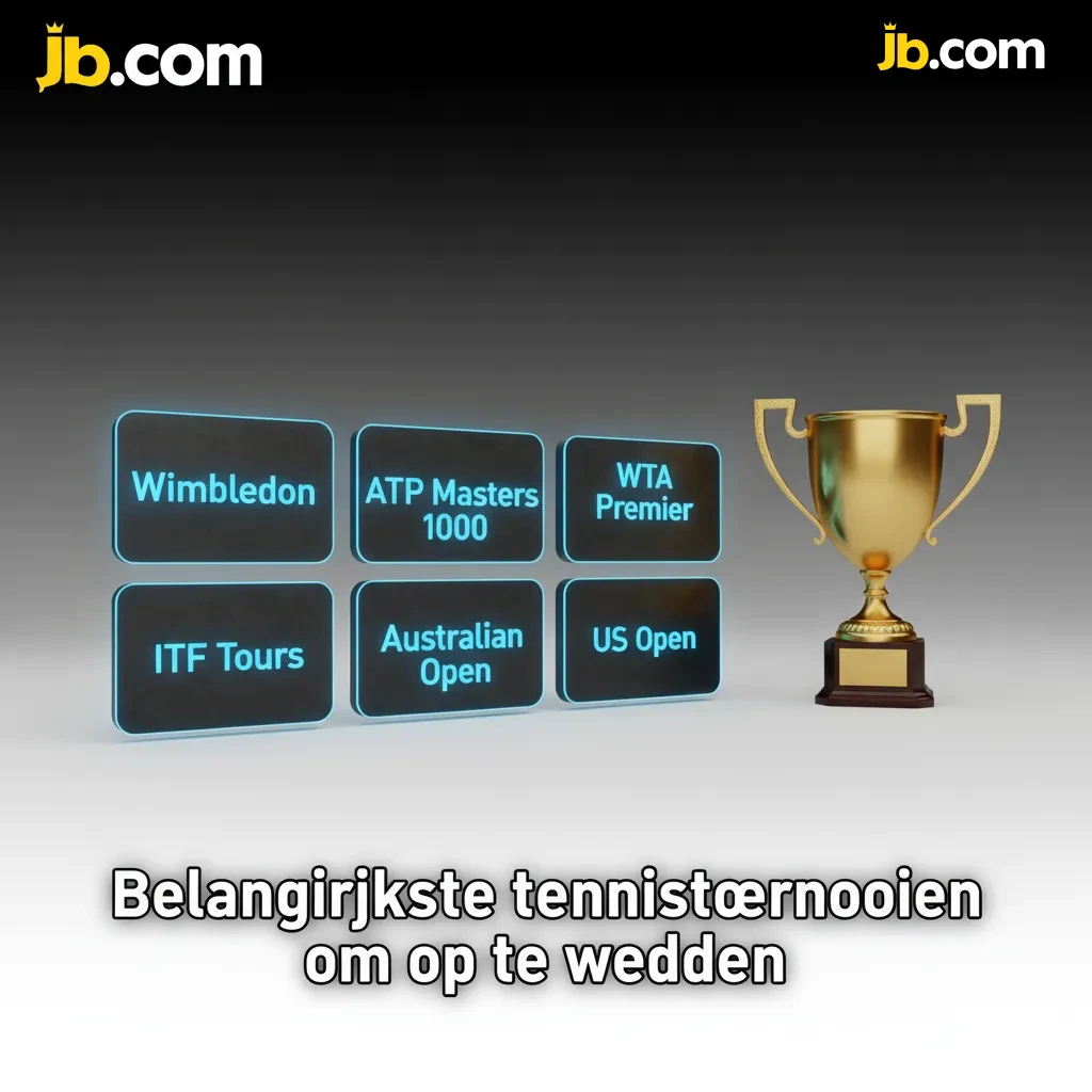 Overzicht tennistoernooien om op te wedden: Australian Open, Roland Garros, Wimbledon, US Open; ATP/WTA, quoteringen.