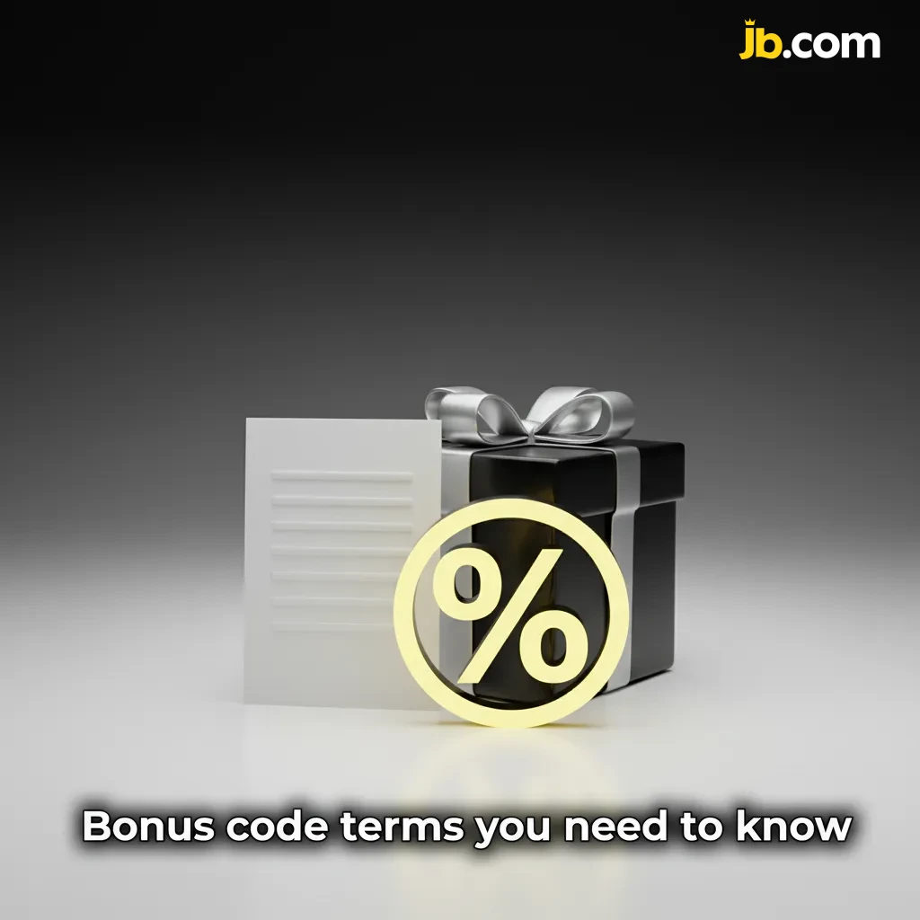 Infographic titled 'Bonus code terms you need to know' listing age limits, single-use codes, min deposit, wagering, KYC.