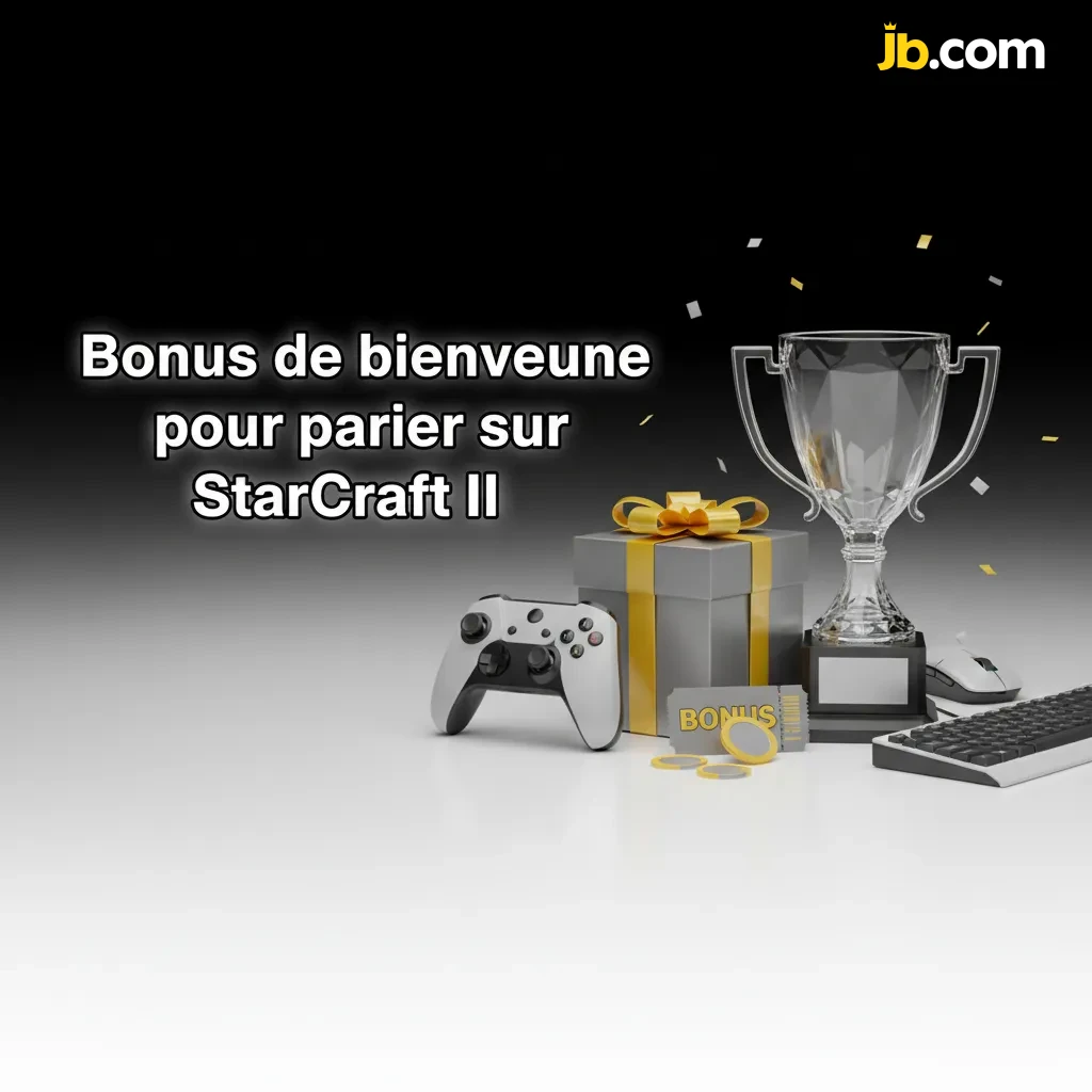 Bannière bonus de bienvenue JB Casino: jusqu’à 20 000 $ pour parier sur StarCraft II, offre Sports pour nouveaux inscrits.