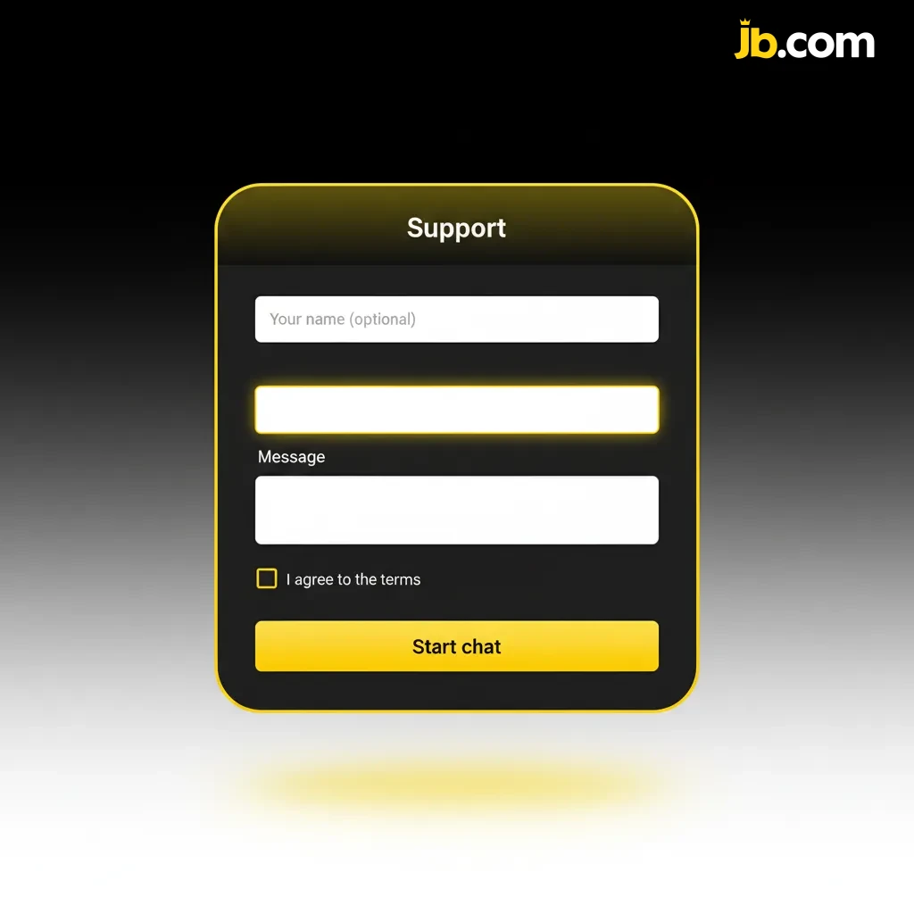 Contacts et assistance 24/7: chat en direct, email support@jbcasino.site, centre d’aide/FAQ et formulaire de contact.
