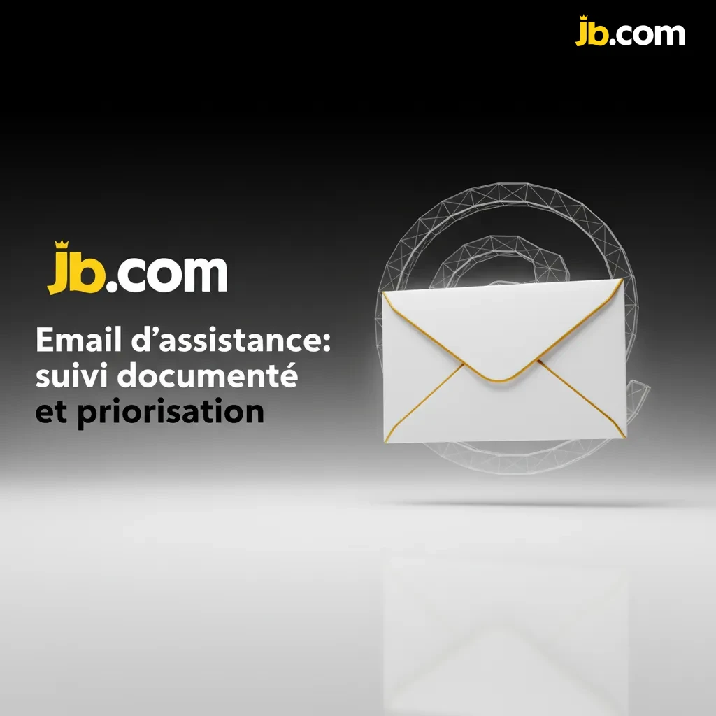 Infographie: support email JB Casino, KYC/paiements/support/privacy, pièces jointes, FR/NL/EN, 24/7, délais de réponse 2–72 h