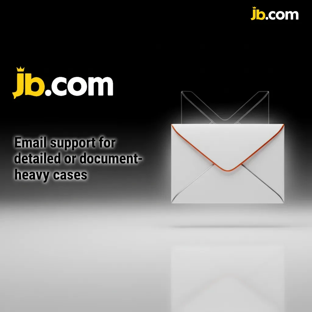 Email support for document-heavy cases: use listed email, subject, include details, attach files; ack 1-3h, reply 12-24h.