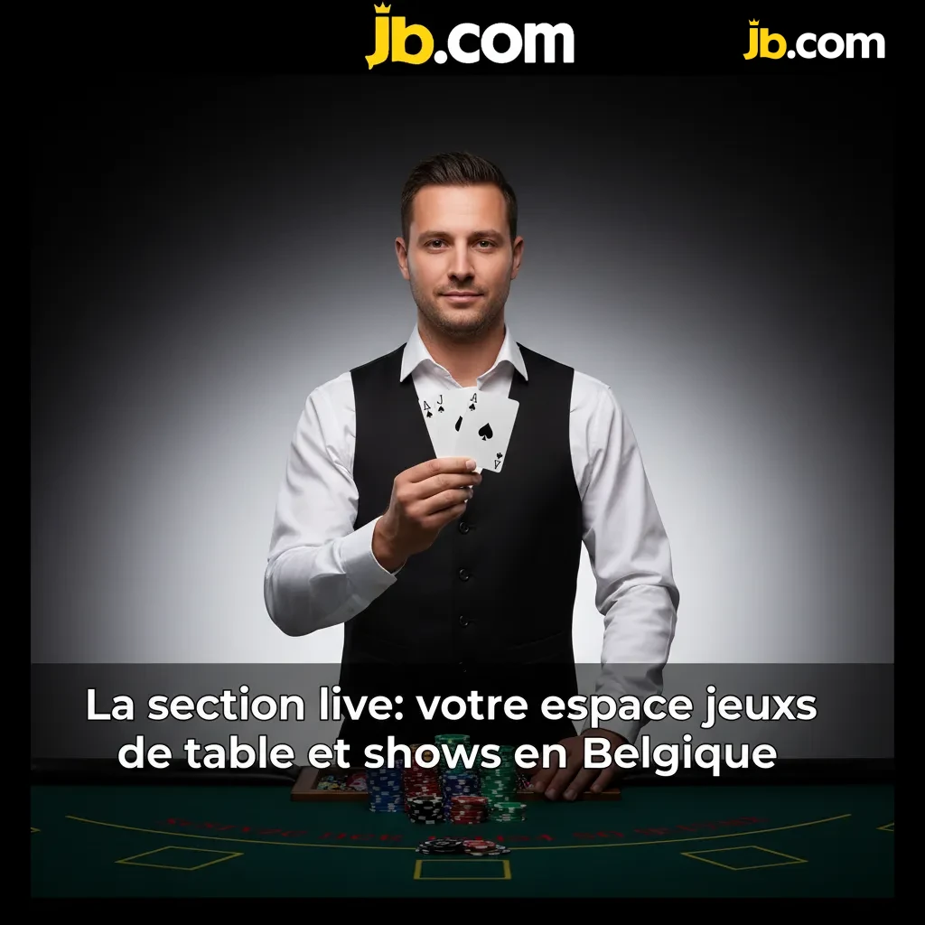 Croupiers en direct avec roulette, cartes et roue de jeu TV, tables live disponibles 24/7 en Belgique.