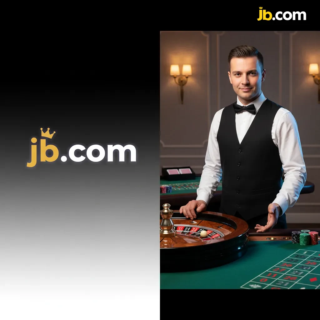 JB Casino live casino with real dealers and digital betting; Roulette, Blackjack, Baccarat, Lightning Roulette, Crazy Time.