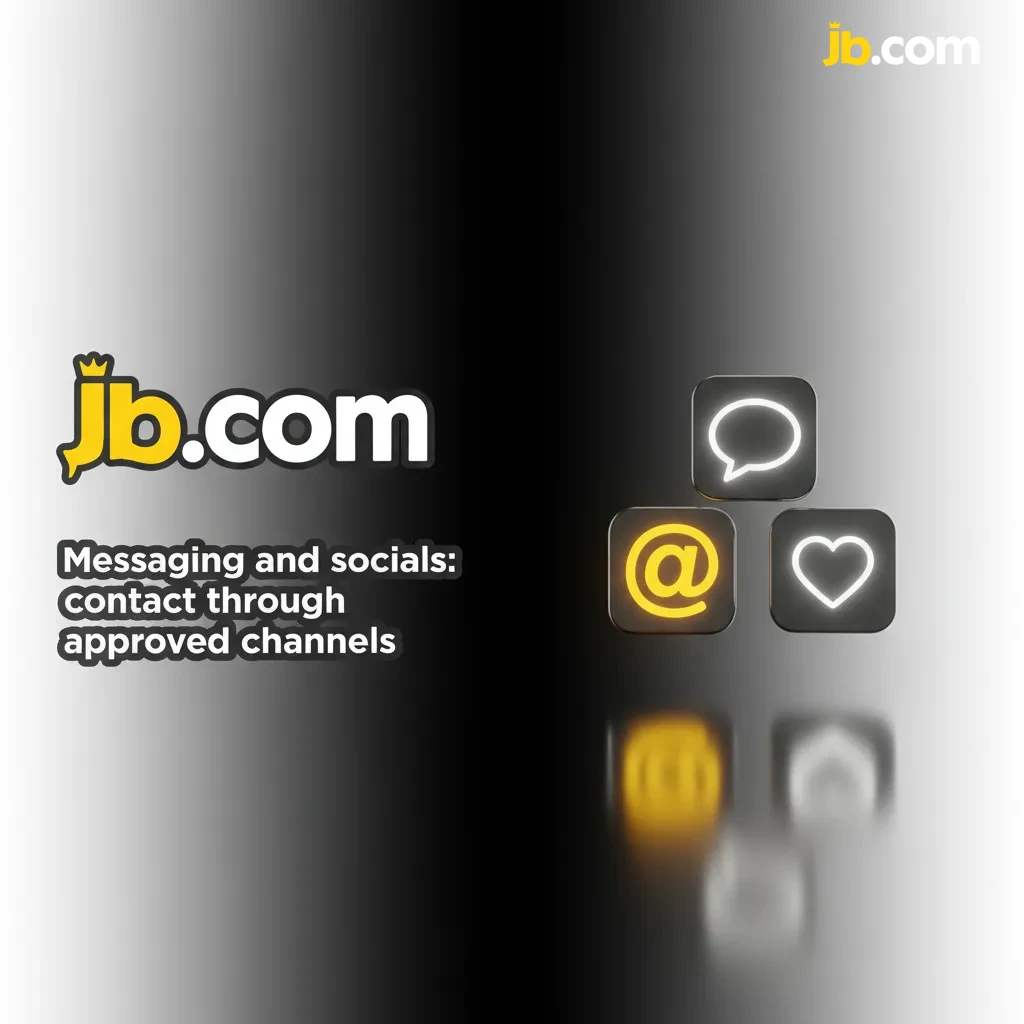 Illustration of verified WhatsApp, Messenger, X, Telegram icons and a website footer link for contacting support safely.