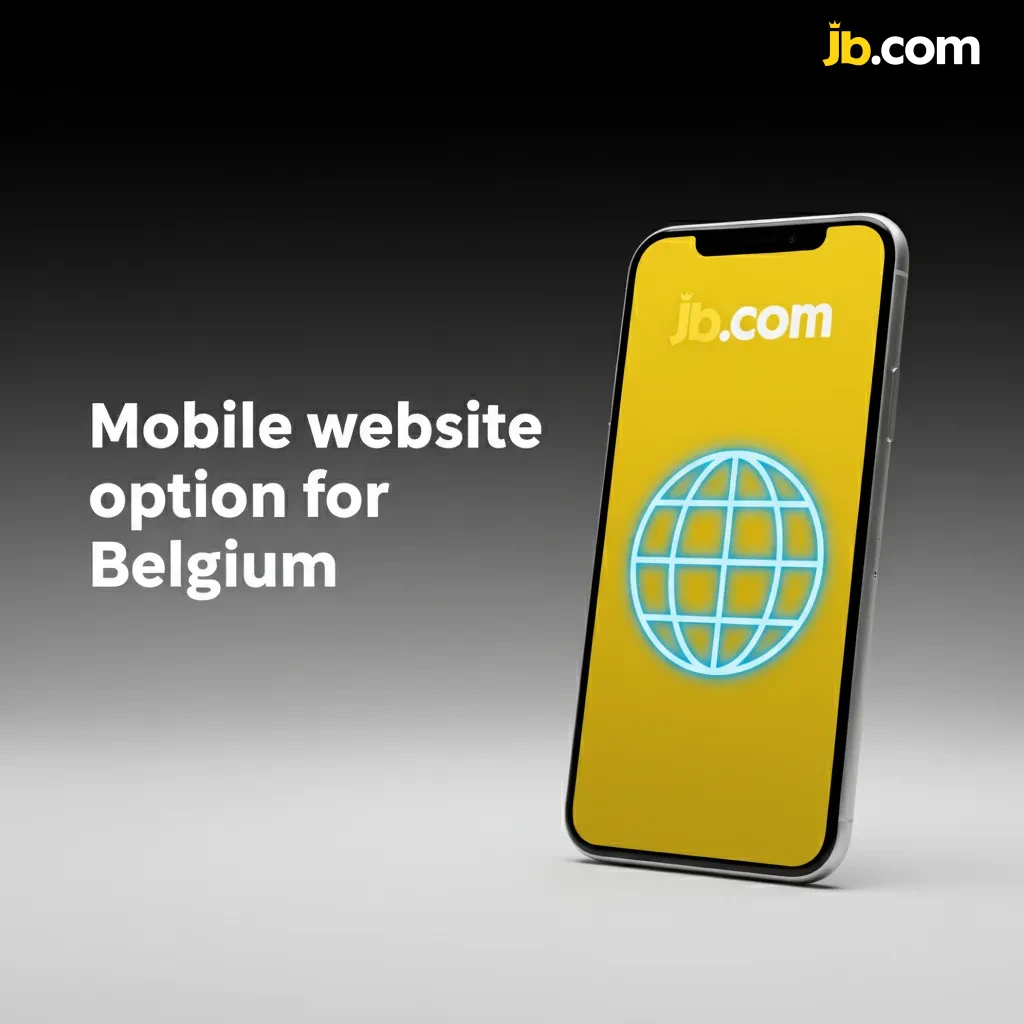Smartphone and tablet showing Belgium mobile site for sports betting and casino games; no download needed.