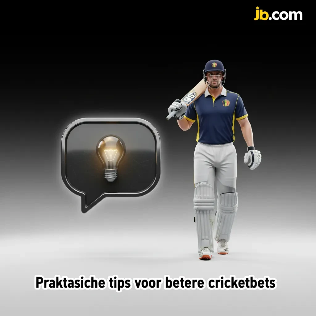 Infographic met praktische tips voor cricketbets: vormanalyse, pitch/weer, toss, venue, markten, bankroll en live odds.