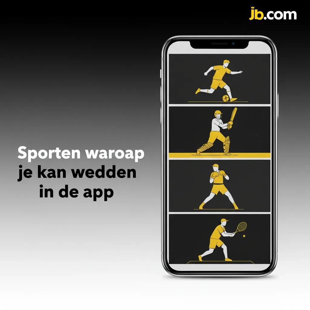 App met sportcategorieën om te wedden: voetbal, tennis, basketbal, wielrennen, F1, darts, MMA, volleybal, e-sports, ijshockey