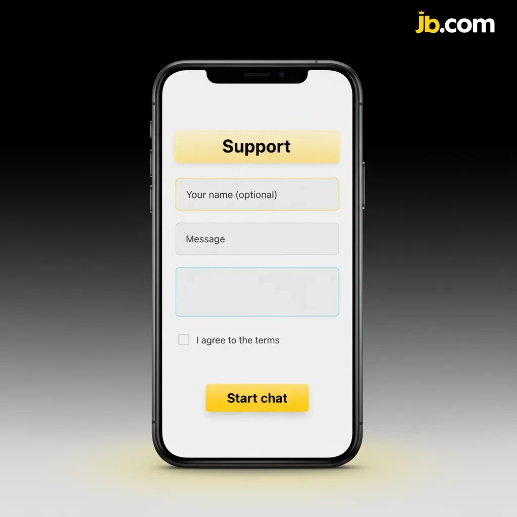 Support client: chat 24/7 via icône Aide, email support@jbcasino.com, centre d’aide, réponse email 1–12 h, FR(BE)+locales.