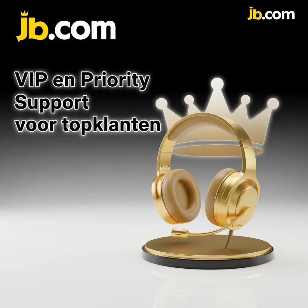 Grafiek met VIP-priority support: headset & VIP-badge, chat/e-mail/telefoon 24/7, reacties binnen 60s, Platinum+.