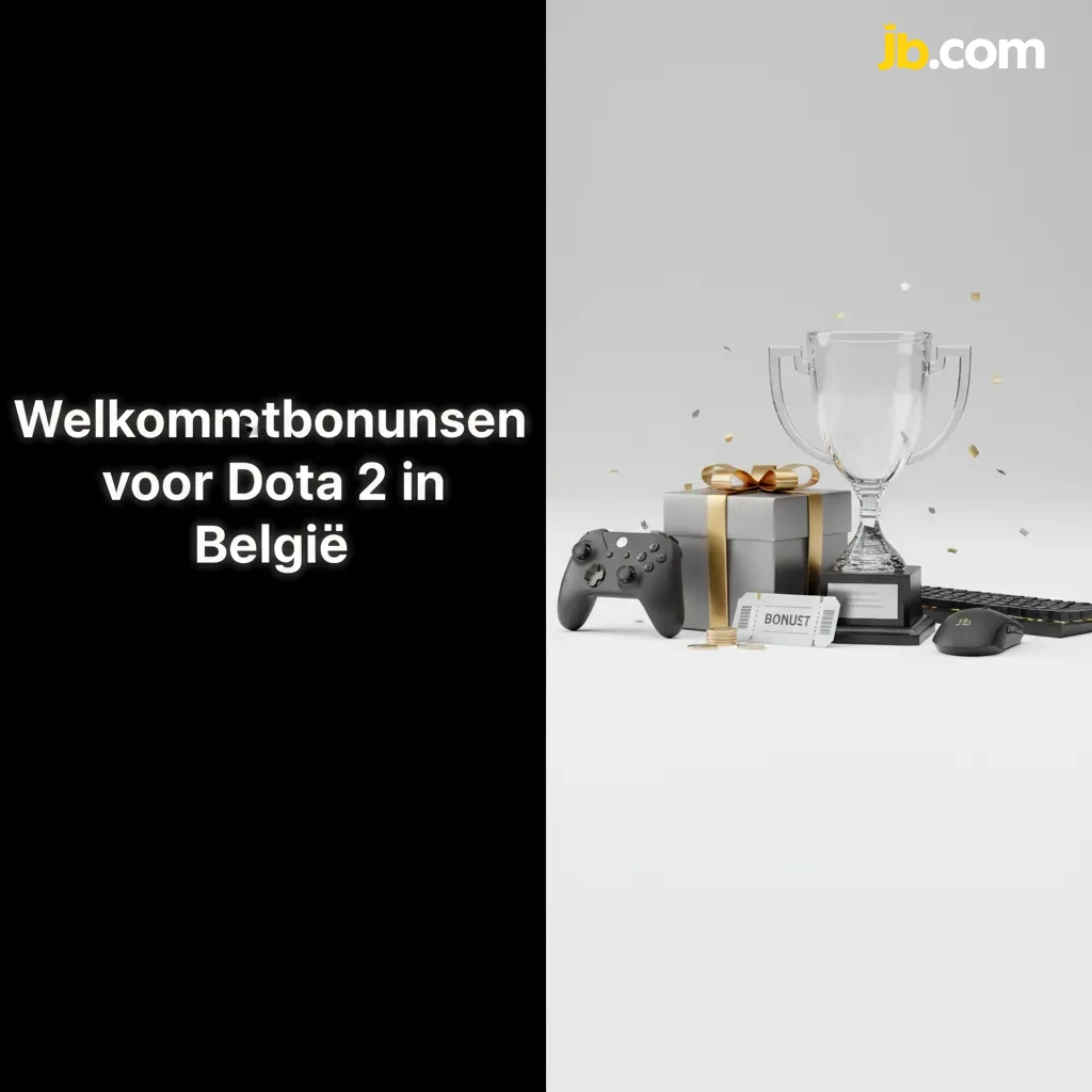 Banner: welkomstbonussen voor Dota 2 in België, tot $20.000, stappen voor JB Casino-bonus en inzetten op Dota 2.