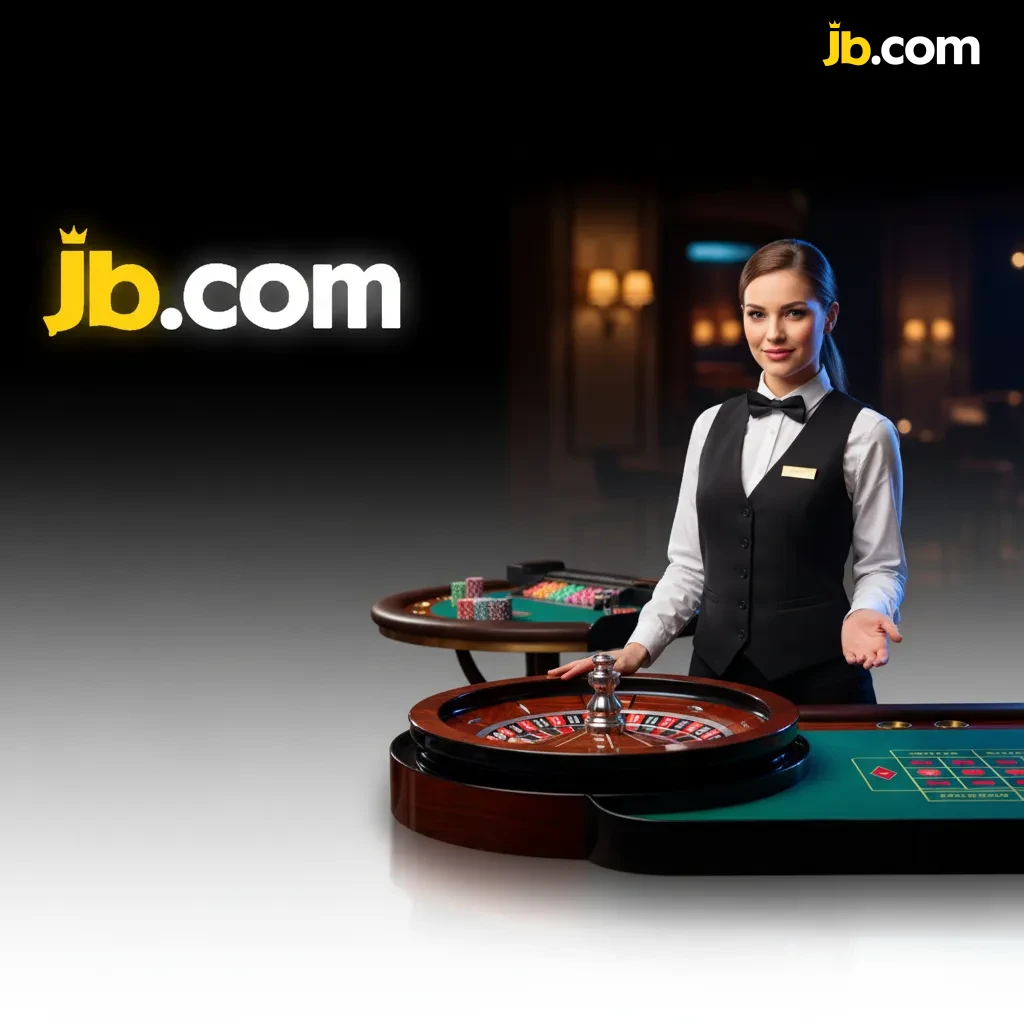 Croupiers filmés en studio chez JB Casino, roulette, blackjack, baccarat, poker et game shows en direct.