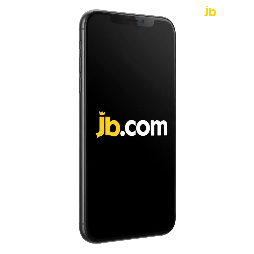 Écran iPhone affichant l’app JB Casino en Belgique, téléchargement iOS, bonus de bienvenue jusqu’à 20 000 $