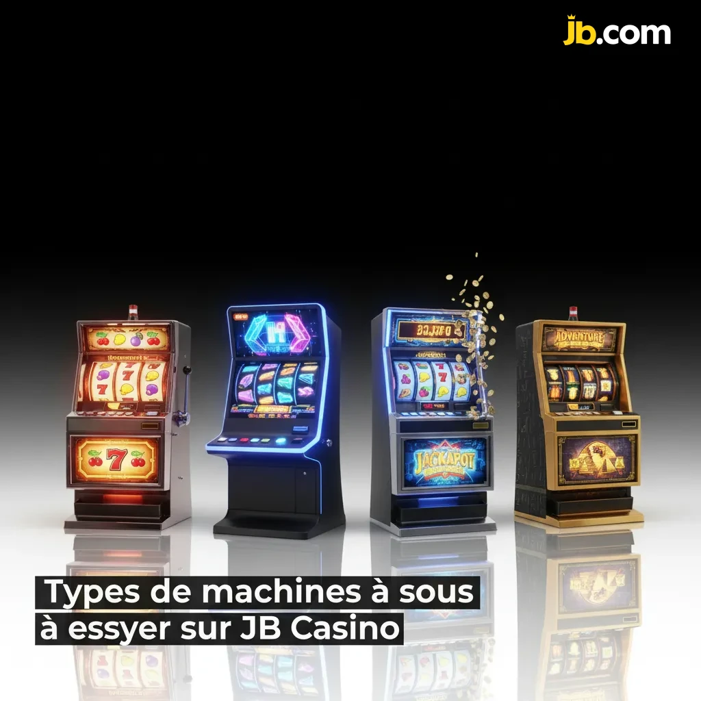 Aperçu des types de machines à sous JB Casino: classiques, vidéo, Megaways, jackpots, Book of, Cluster Pays.