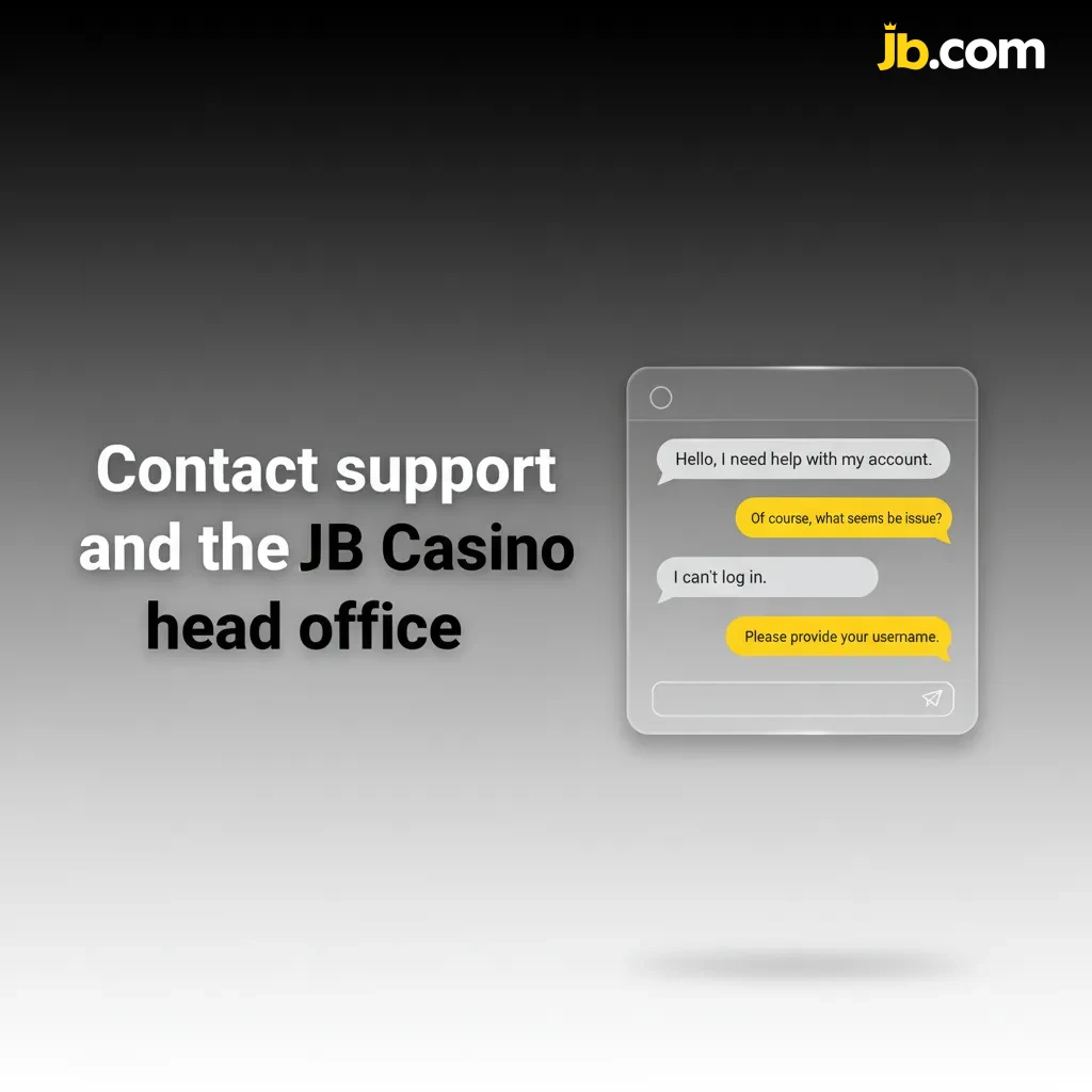 JB Casino support: 24/7 via live chat (EN/FR/NL), email ticket, Belgian phone, head office address, regulator link.