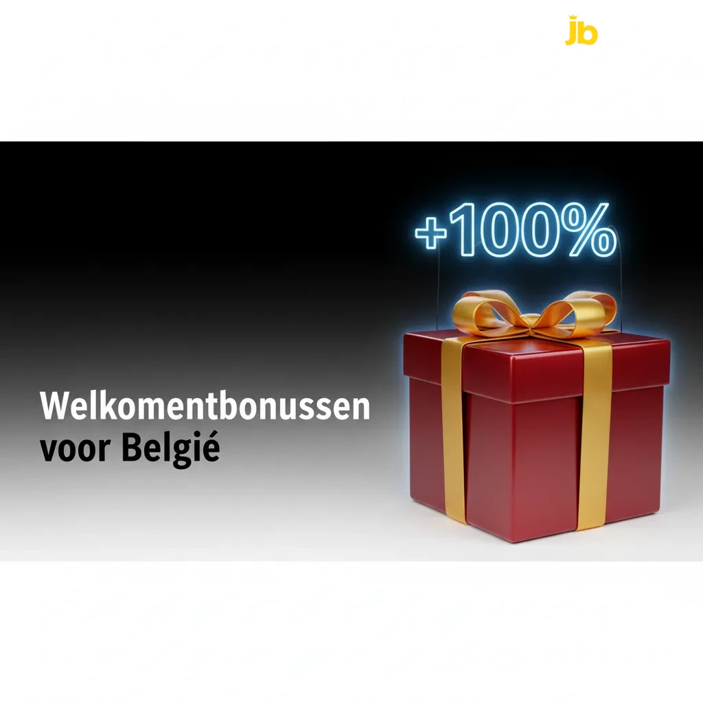 Promotiebanner: Belgische welkomstbonussen tot $20.000 voor casino en sport, met duidelijke inzetvereisten en quoteringen.