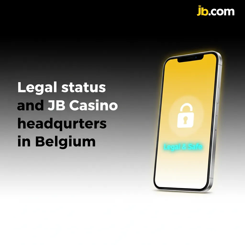 JB Casino’s Belgian Gaming Commission licence and headquarters info, plus privacy and responsible gaming links.