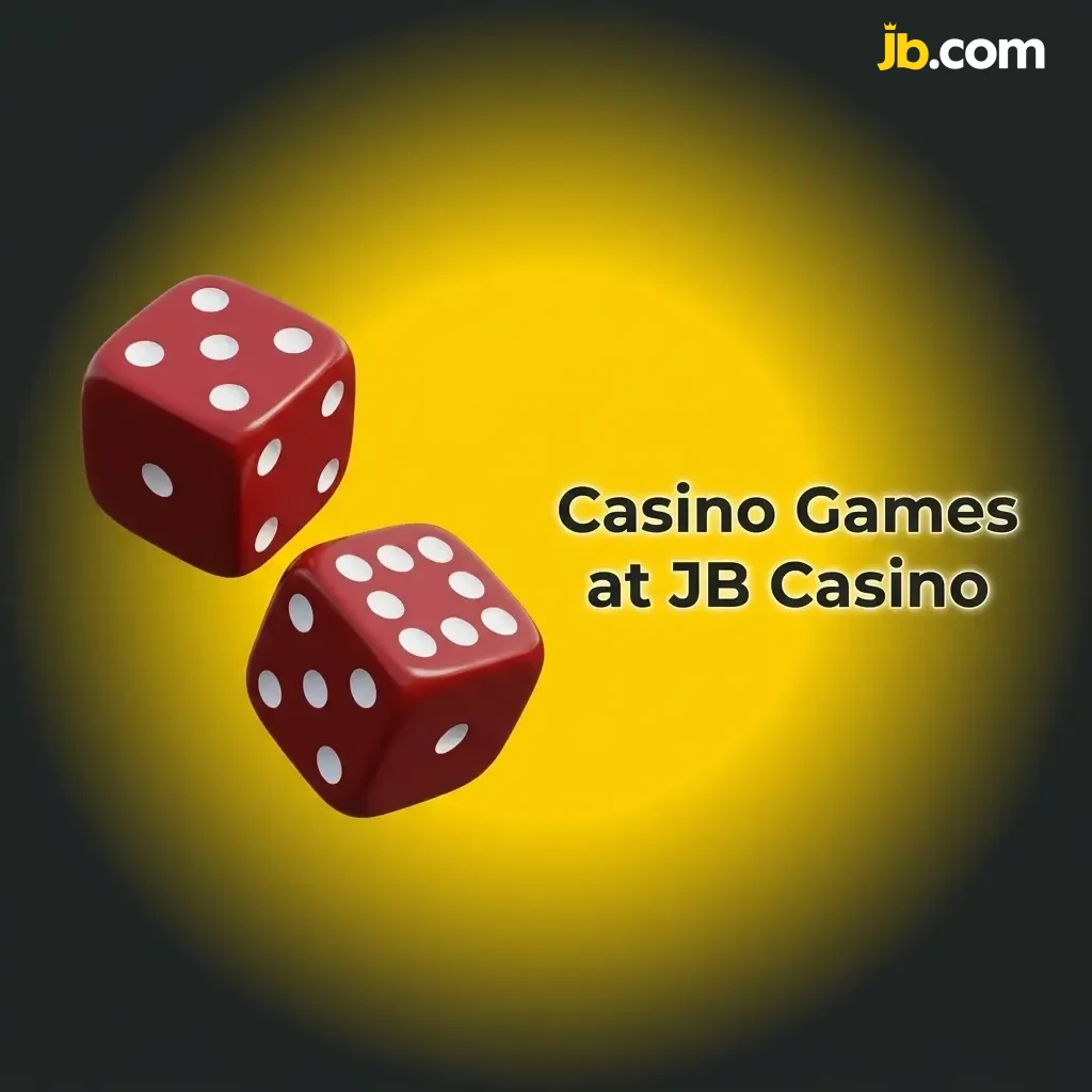 Diverse casino games at JB Casino including slots, live dealer tables, poker, and game shows from top software providers