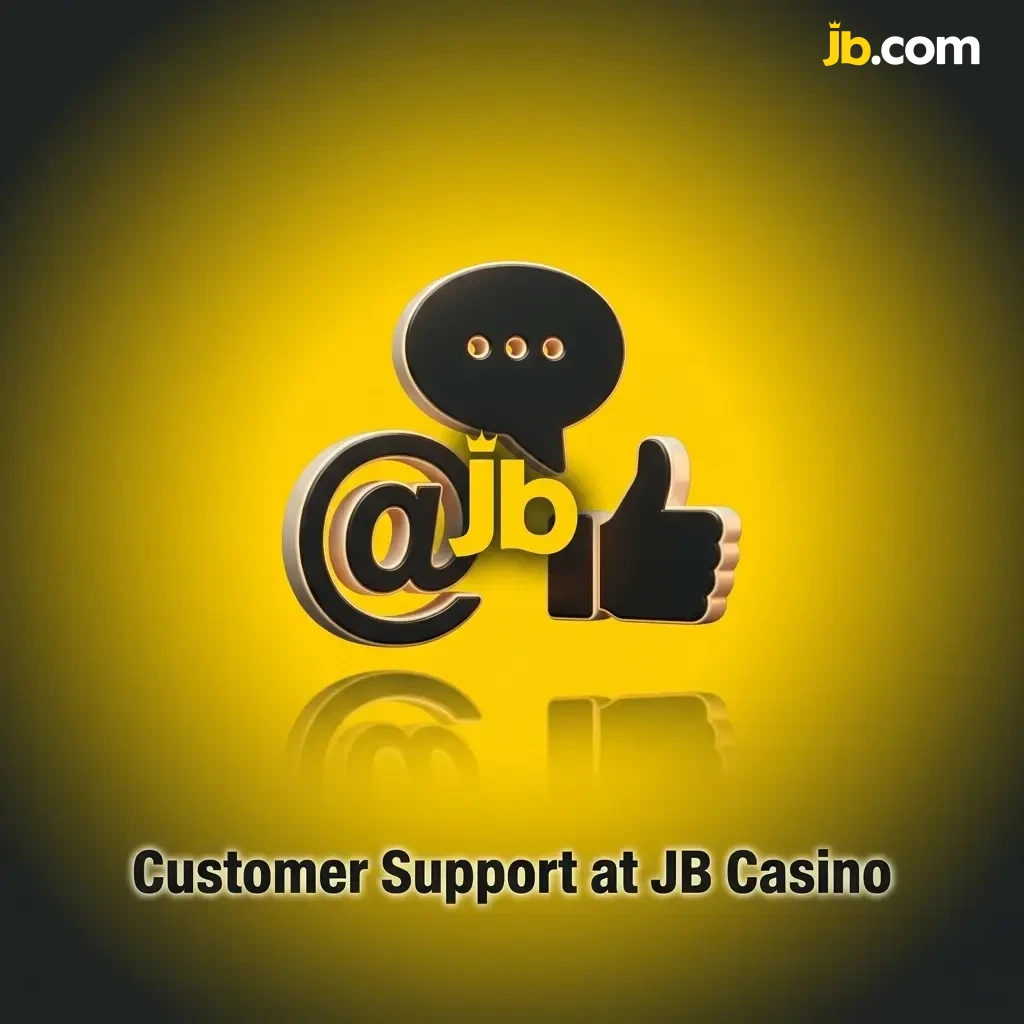JB Casino customer support options including 24/7 live chat, email, and FAQ help centre with response times