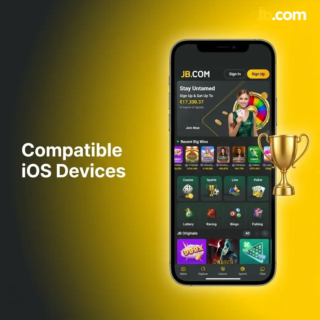 List of compatible iOS devices including iPhone X through iPhone 15 series and iPad Air, Pro, and mini models supported by the app.