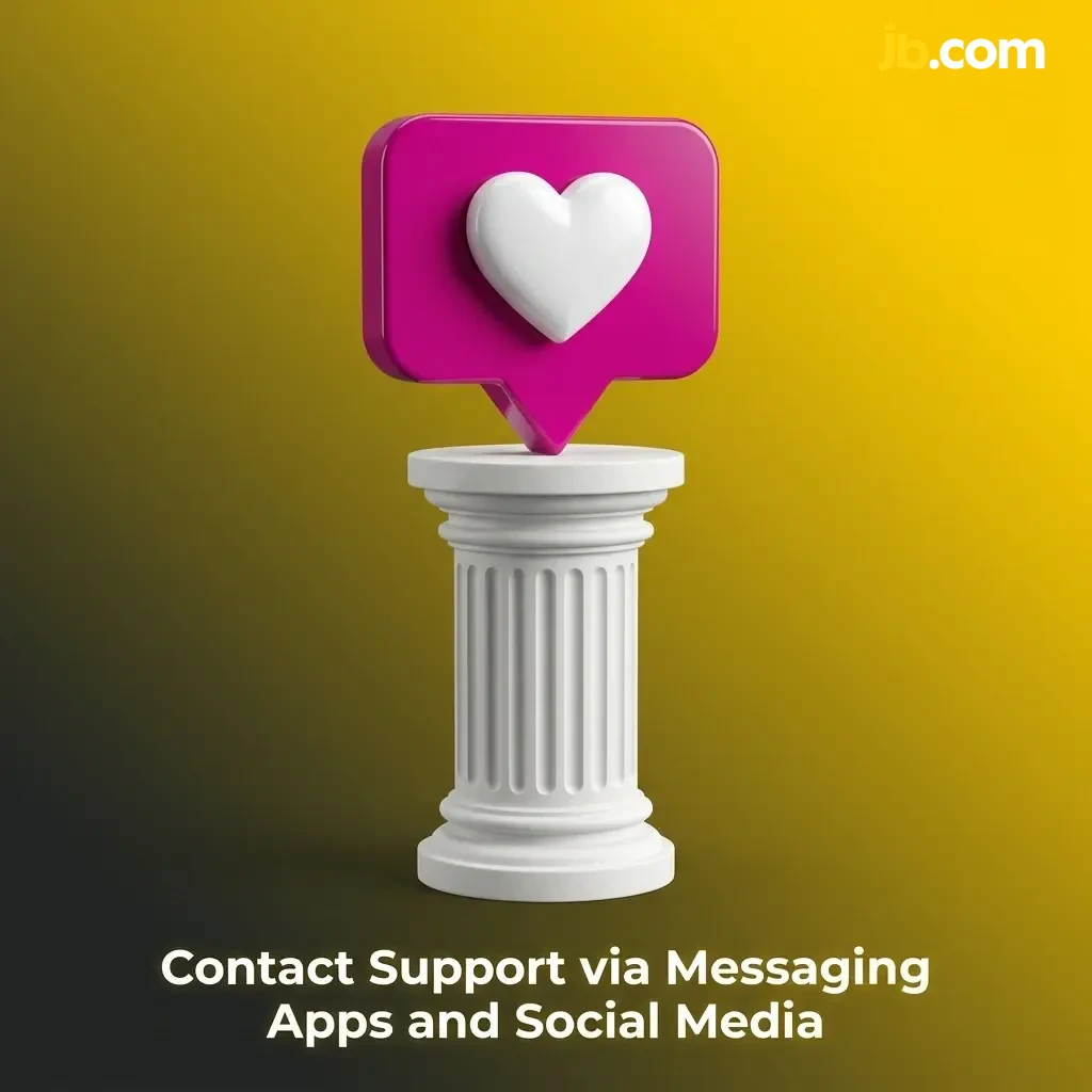 JB Casino customer support via Telegram, WhatsApp, Facebook Messenger, and Twitter for queries and follow-ups