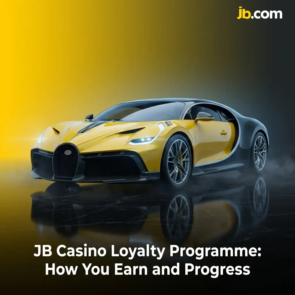 JB Casino loyalty programme tiers from Bronze to Diamond, earning points on slots, table games, and sports betting for rewards