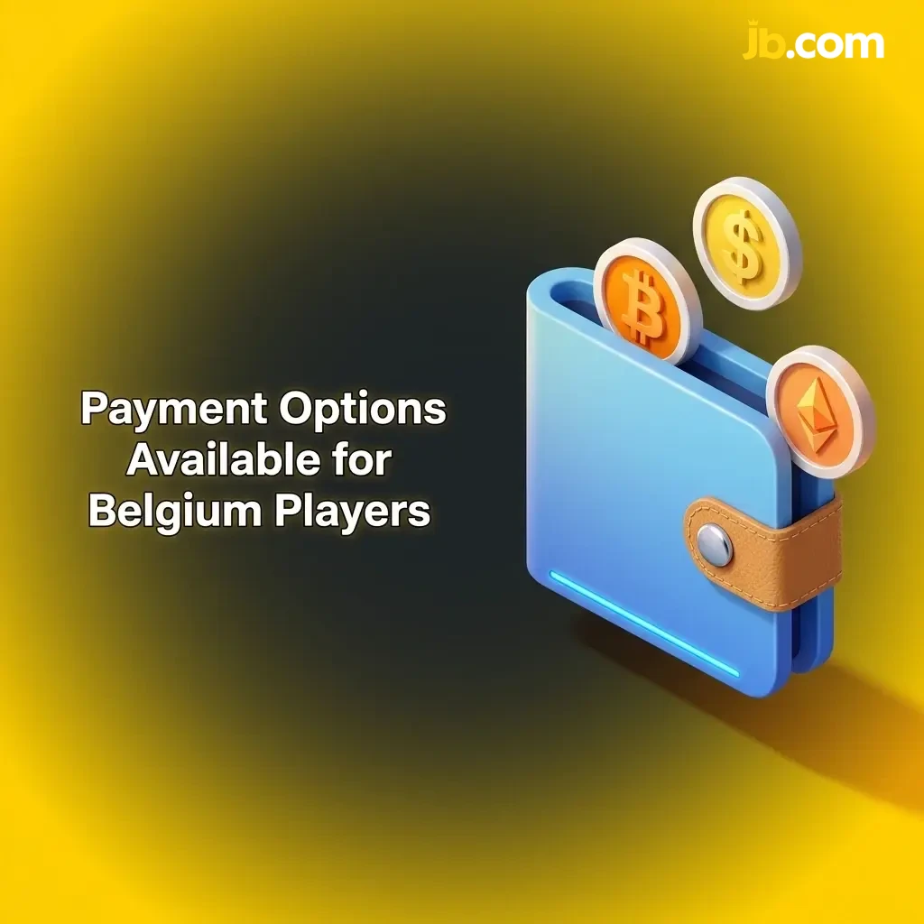 JB Casino Belgium payment options including Visa, Mastercard, Apple Pay, Google Pay, and cryptocurrencies like BTC and ETH