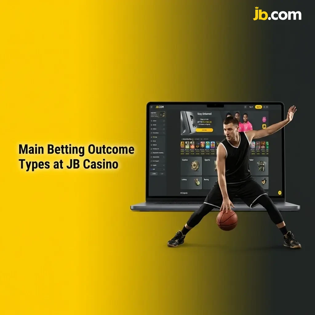 Sports betting outcome types chart showing 1X2, Double Chance, Over/Under, Asian Handicap, and BTTS markets