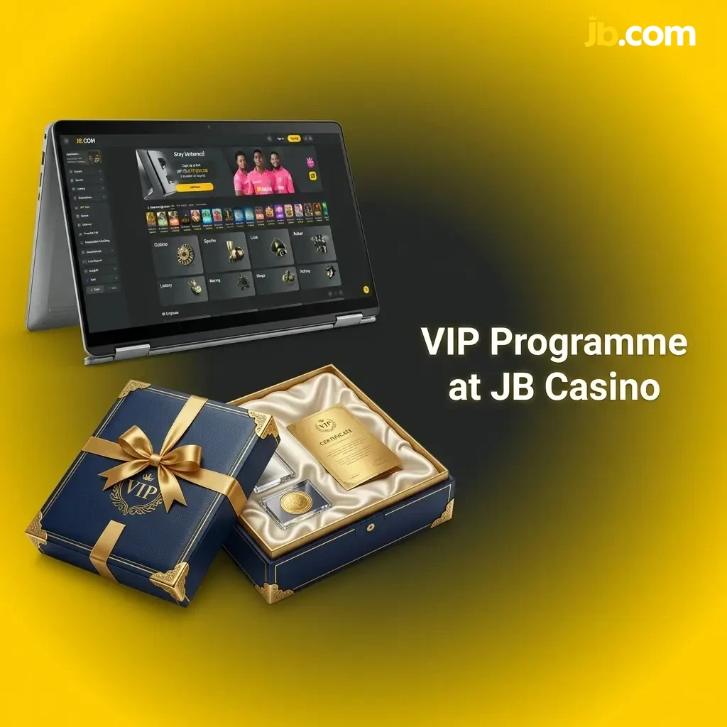 JB Casino VIP loyalty programme tiers offering personalised bonuses, faster withdrawals, and exclusive promotions for regular players