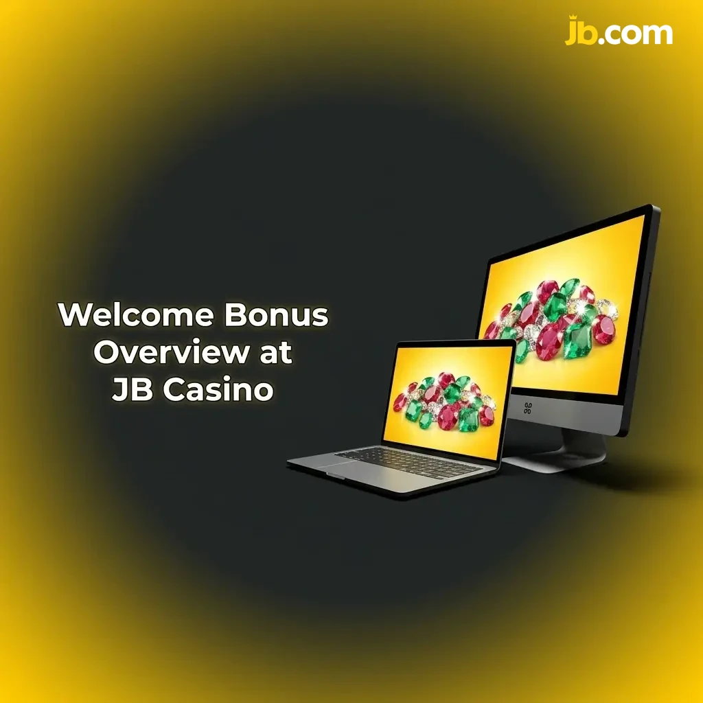 JB Casino welcome bonus overview table showing deposit bonuses up to €5,000 with wagering requirements for new players