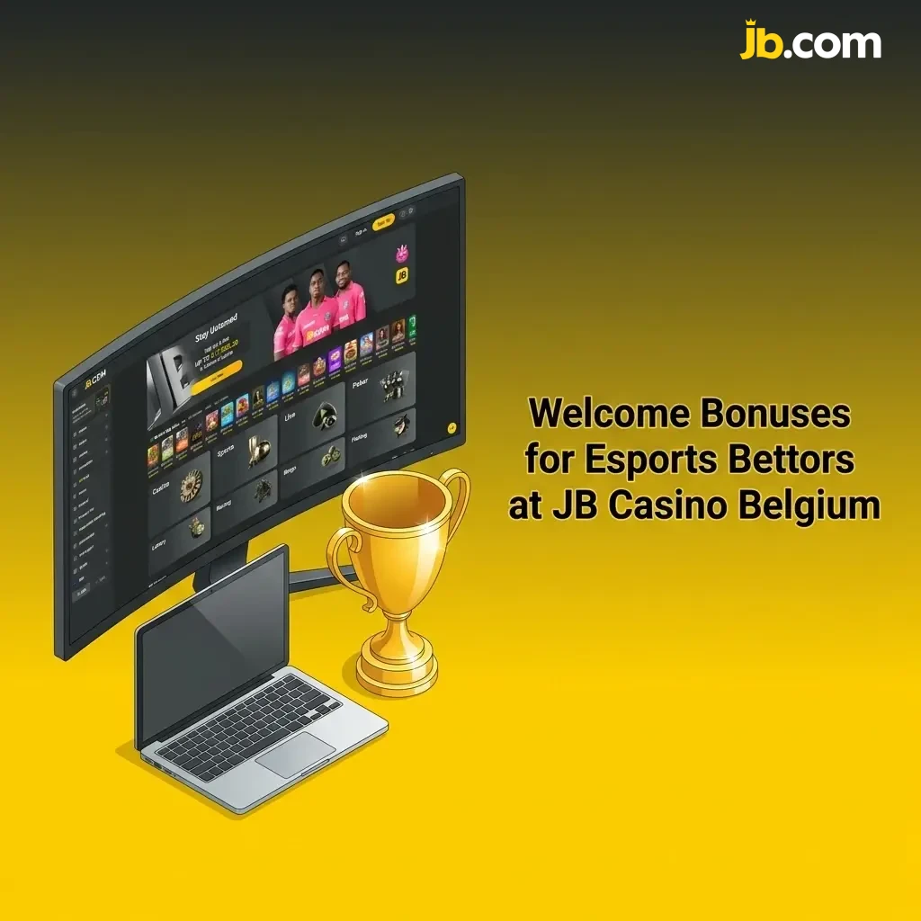 JB Casino Belgium welcome bonus up to €17,000 for esports bettors registration steps illustrated