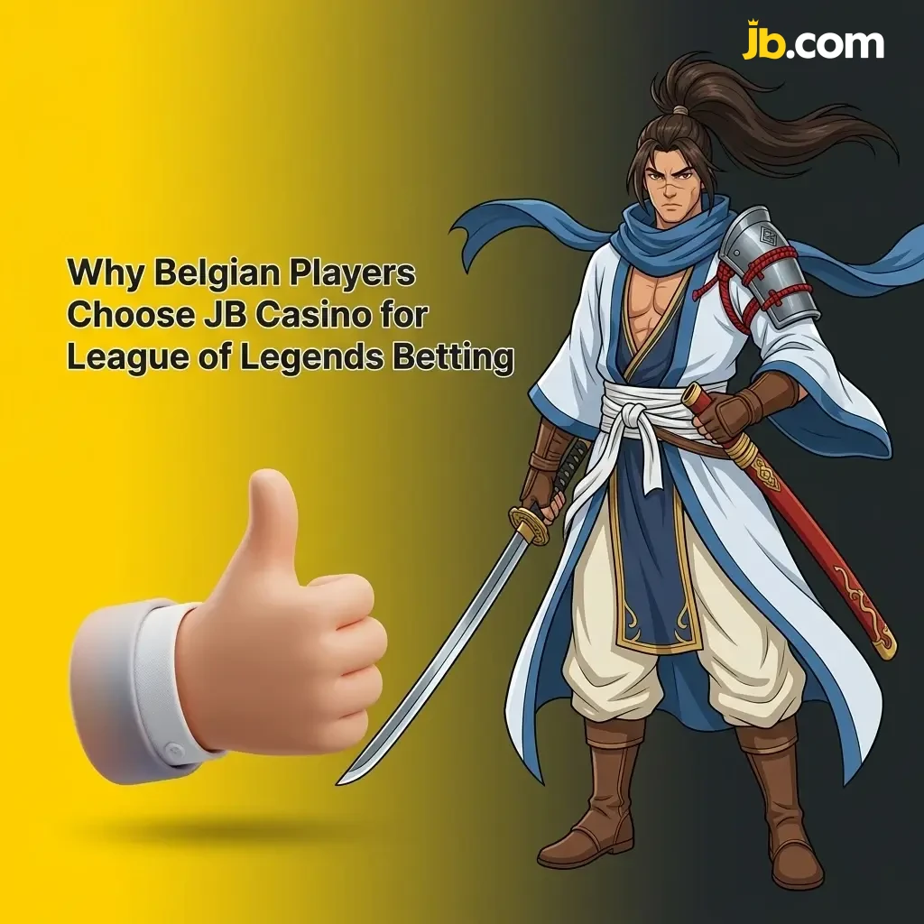 Belgian players betting on League of Legends at JB Casino with welcome bonus, mobile app, and competitive LoL odds