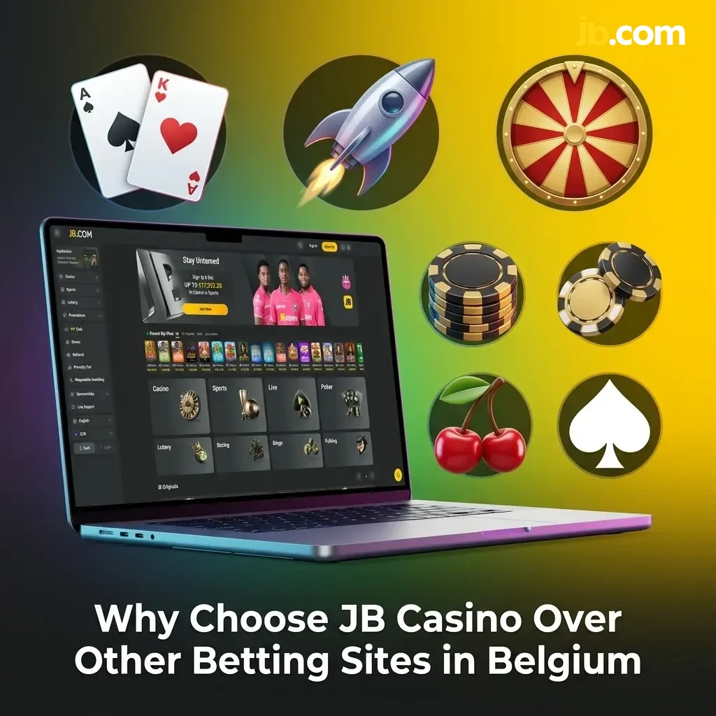 JB Casino Belgium features wide betting options, €17,000 welcome bonus, mobile app, and multilingual support for Belgian players.